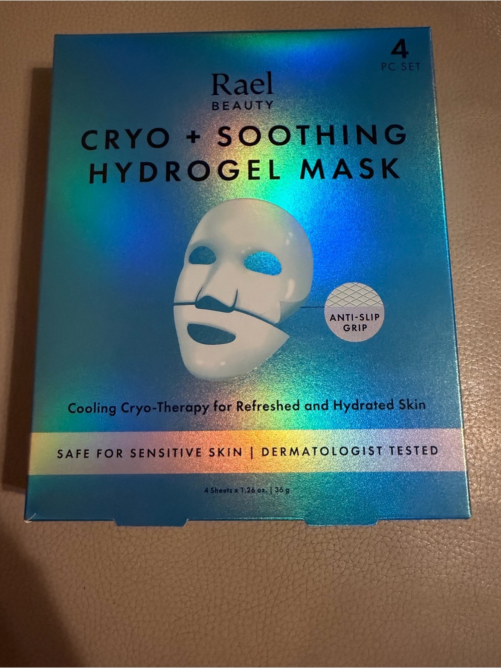Beauty Cryo + Soothing Hydrogel Mask – Blue (4 Pack)